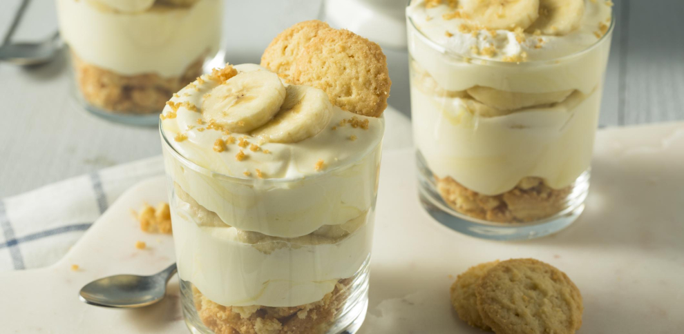 Krém z banánů a sušenek, chutný letní recept