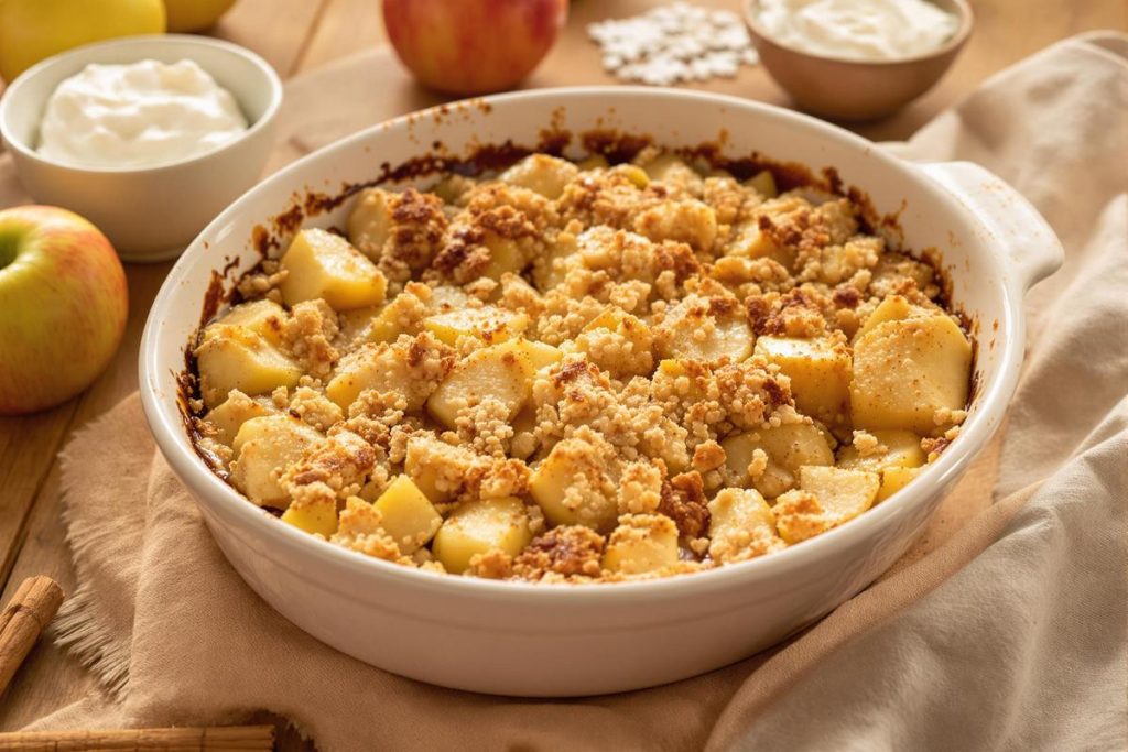 Jak připravit jablečný crumble bez oleje, aby byl lehčí a zdravější?